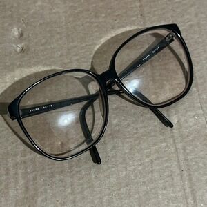Vintage Arden Black Oversized Square Eyeglasses Frames 60-18 140mm